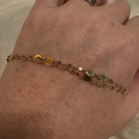 Lana 14k Gold Double Strand Necklace - Picture 8 of 9